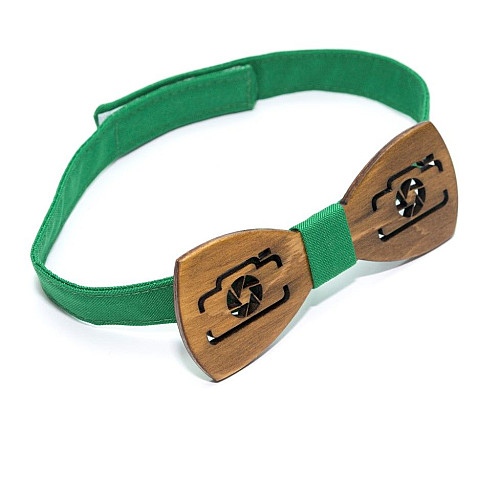 Темна дерев'яна краватка метелик Gofin фотоапарат GBDH-8134