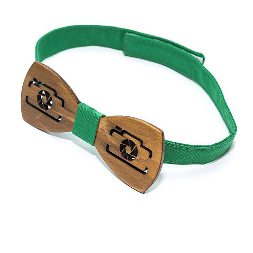 Темна дерев'яна краватка метелик Gofin фотоапарат GBDH-8134