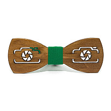 Темна дерев'яна краватка метелик Gofin фотоапарат GBDH-8134