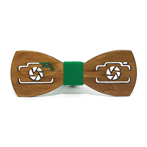 Темна дерев'яна краватка метелик Gofin фотоапарат GBDH-8134