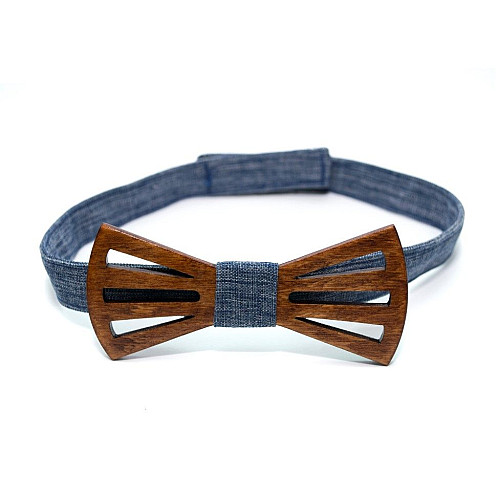 Дерев'яний краватка метелик Gofin з вирізами GBDH-8151