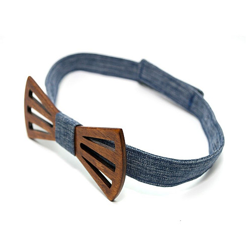 Дерев'яний краватка метелик Gofin з вирізами GBDH-8151