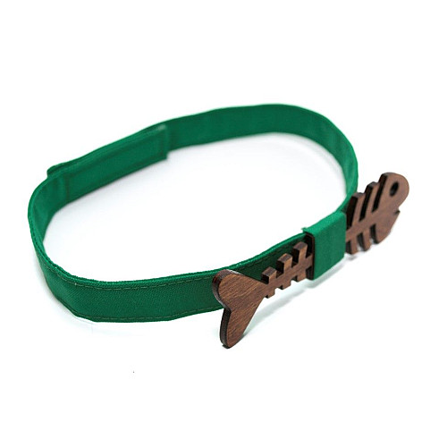 Дерев'яний краватка метелик Gofin риба скелет темний GBDH-8153