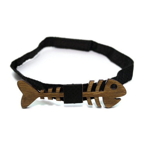 Темная деревянная бабочка Gofin рыба GBDH-8162