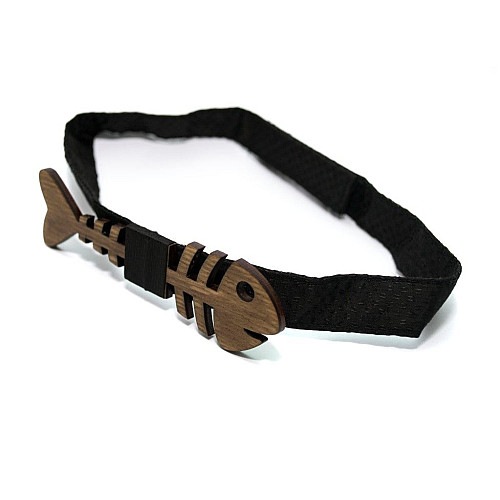 Темная деревянная бабочка Gofin рыба GBDH-8162