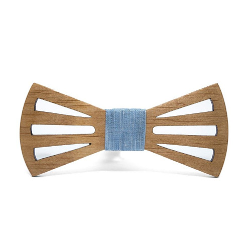 Деревянная галстук бабочка Gofin с вырезами GBDH-8165