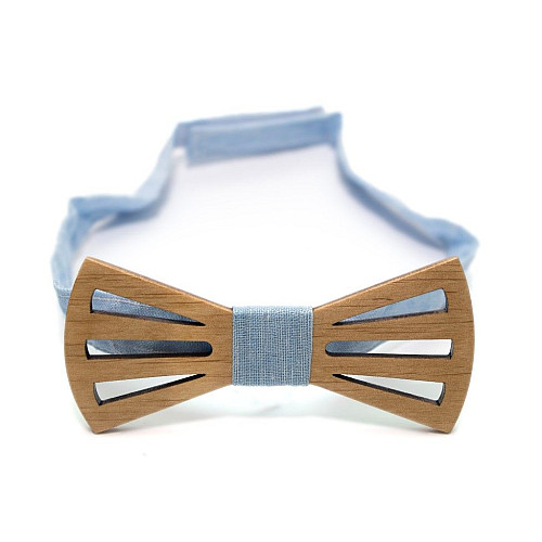 Деревянная галстук бабочка Gofin с вырезами GBDH-8165