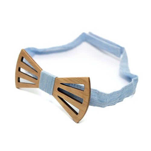 Деревянная галстук бабочка Gofin с вырезами GBDH-8165