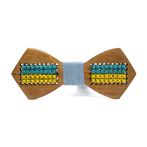 Дерев'яний метелик Gofin з прапором України GBDH-8166