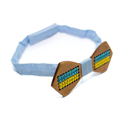 Дерев'яний метелик Gofin з прапором України GBDH-8166