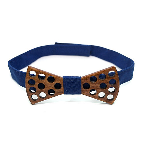 Темная деревянная бабочка Gofin с отворами GBDH-8170