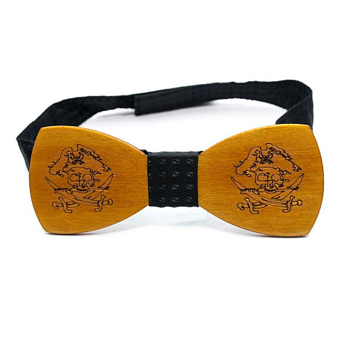 Дерев'яний краватка метелик Gofin пірат GBDH-8174