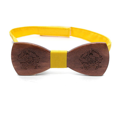 Деревянная галстук бабочка Gofin пираты GBDH-8192