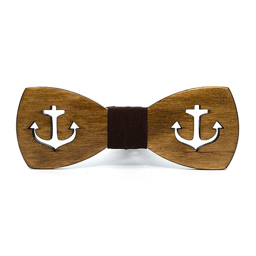 Деревянная бабочка Gofin якорь GBDH-8194