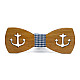Деревянная галстук бабочка Gofin з вырезанным якорем GBDH-8196