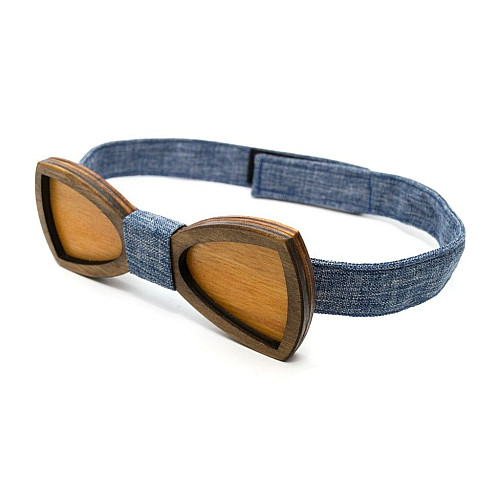 Деревянная галстук бабочка Gofin двухслойная GBDH-8201