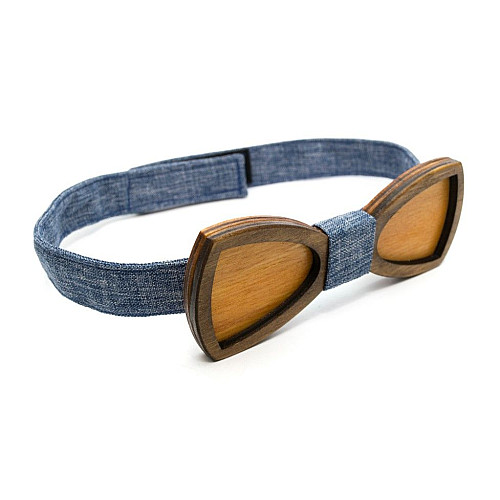 Деревянная галстук бабочка Gofin двухслойная GBDH-8201