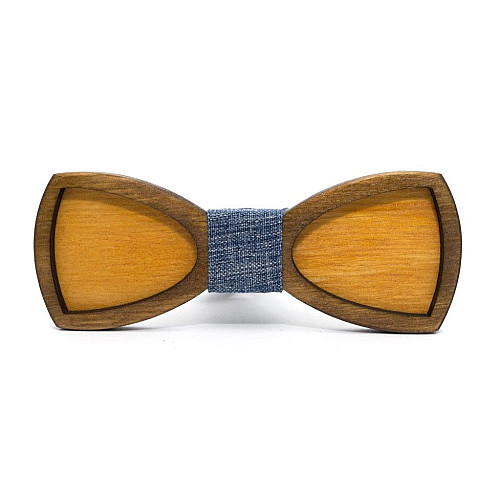 Деревянная галстук бабочка Gofin двухслойная GBDH-8201