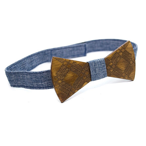 Деревянная бабочка Gofin гравировка узора GBDH-8224