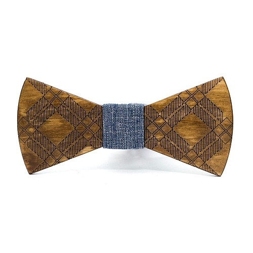 Деревянная бабочка Gofin гравировка узора GBDH-8224