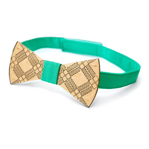 Деревянная галстук бабочка Gofin в узор GBDH-8230