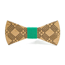 Деревянная галстук бабочка Gofin в узор GBDH-8230