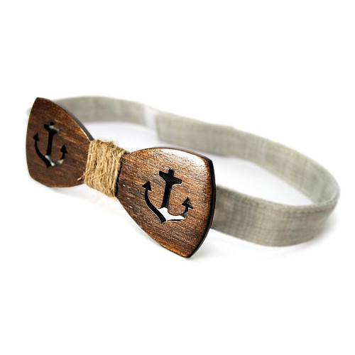 Темная деревянная бабочка Gofin якорь GBDH-8237