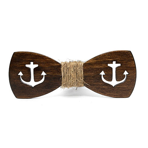 Темная деревянная бабочка Gofin якорь GBDH-8237