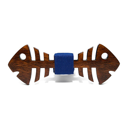 Дерев'яний метелик Gofin риба темний GBDH-8254