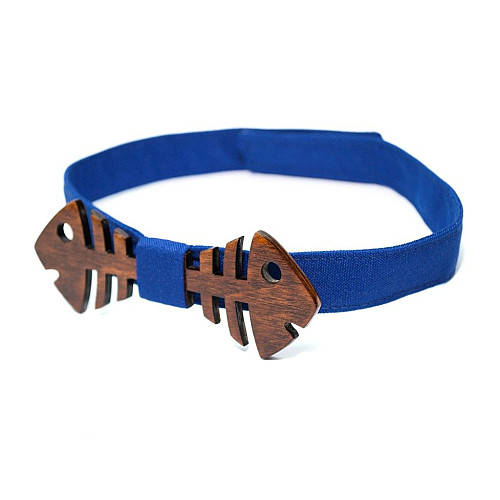 Дерев'яний метелик Gofin риба темний GBDH-8254