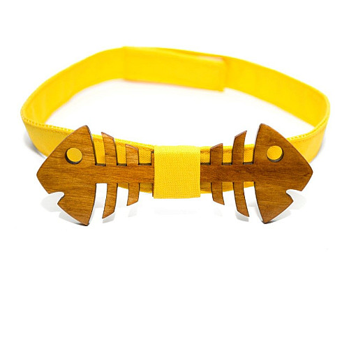 Дерев'яний краватка метелик Gofin риба GBDH-8256