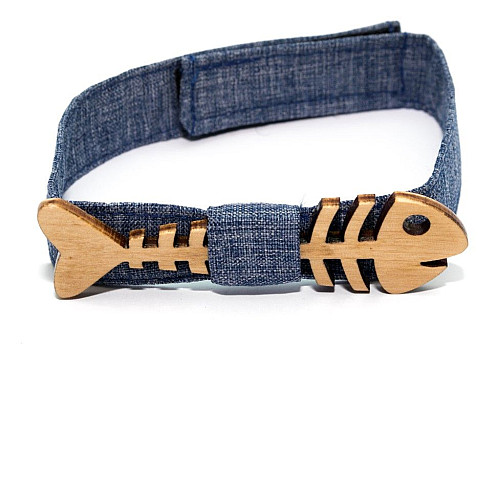 Деревянная галстук бабочка Gofin детская рыба GBDH-8261