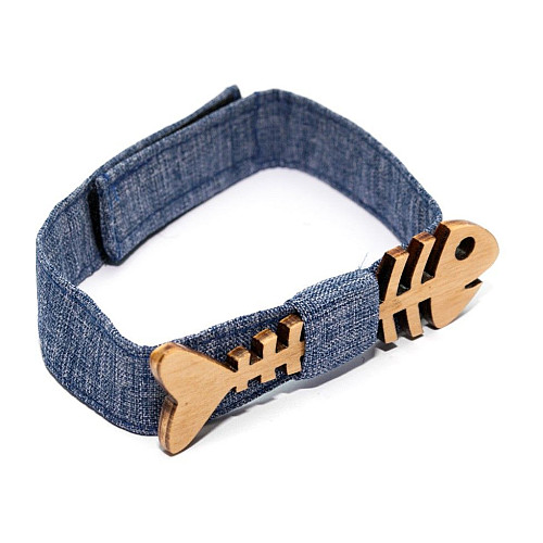 Деревянная галстук бабочка Gofin детская рыба GBDH-8261