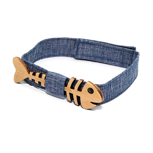 Деревянная галстук бабочка Gofin детская рыба GBDH-8261