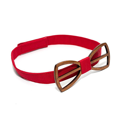 Деревянная бабочка Gofin с вырезом темная GBDH-8265