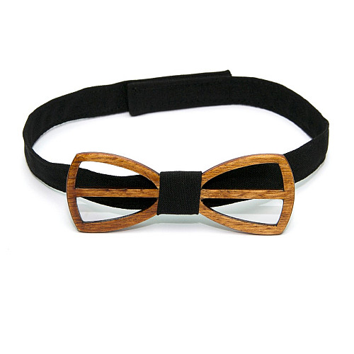 Темная деревянная галстук бабочка Gofin с вырезом GBDH-8267