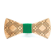 Дерев'яний краватка метелик Gofin з візерунком GBDH-8268