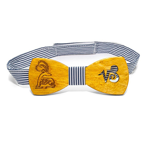 Деревянная галстук бабочка Gofin знак зодиака козерог GBDH-8271