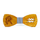 Дерев'яний краватка метелик Gofin знак зодіаку водолій GBDH-8275