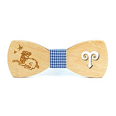 Деревянная бабочка Gofin со знаком зодиака овен GBDH-8278