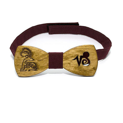 Деревянная бабочка Gofin со знаком зодиака козерога GBDH-8280