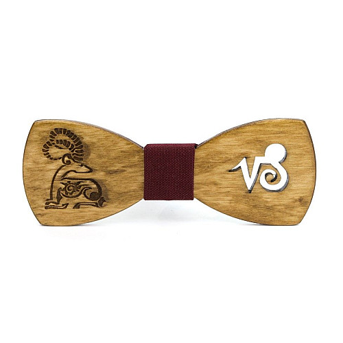 Деревянная бабочка Gofin со знаком зодиака козерога GBDH-8280