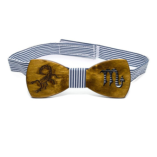 Дерев'яний метелик Gofin знак зодіаку скорпіон GBDH-8281