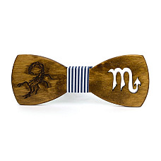 Деревянная бабочка Gofin знак зодиака скорпион GBDH-8281