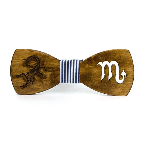 Дерев'яний метелик Gofin знак зодіаку скорпіон GBDH-8281