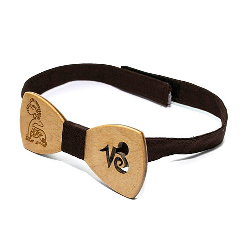 Деревянная бабочка Gofin знак зодиака козерог GBDH-8282