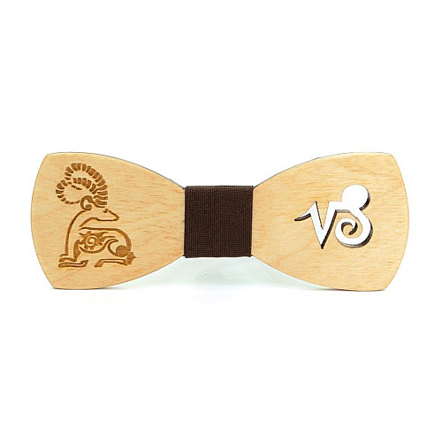 Деревянная бабочка Gofin знак зодиака козерог GBDH-8282