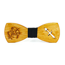 Деревянная галстук бабочка Gofin знак зодиака стрелец GBDH-8283