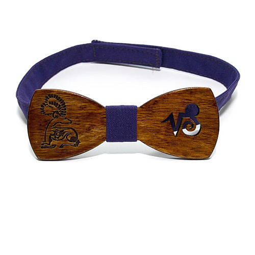 Деревянная галстук бабочка Gofin знак зодиака козерог GBDH-8287