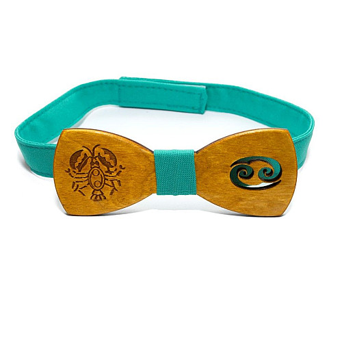 Деревянная бабочка Gofin знак зодиака рак GBDH-8299